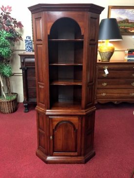 Cherry Paneled Corner Cabinet