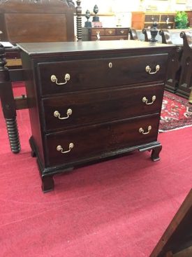 Antique Mahogany Three Drawer Chest