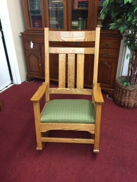 Oak Mission Style Rocking Chair