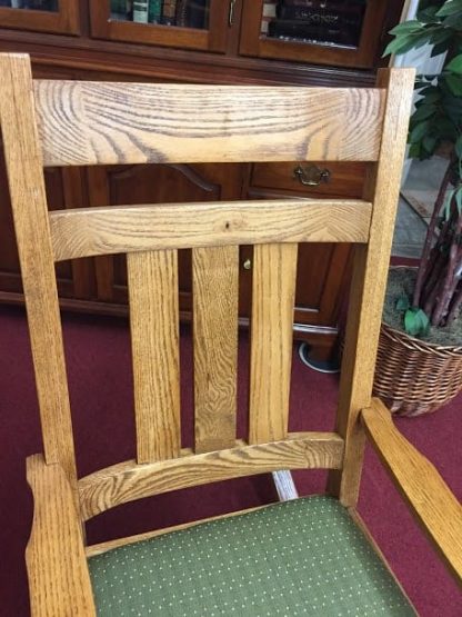 Oak Mission Style Rocking Chair - Image 4