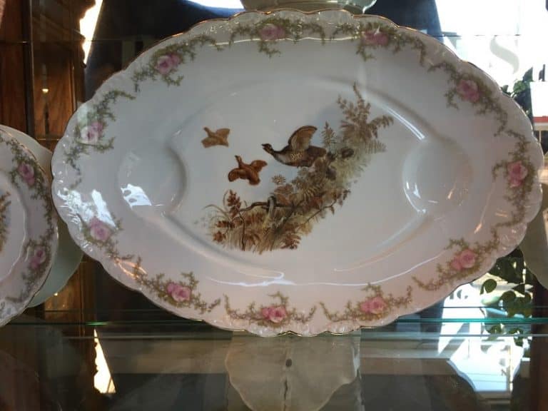 LS & S Austria Carlsbad Antique Game Bird Platter and Plate Set - Image 2