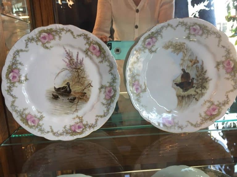 LS & S Austria Carlsbad Antique Game Bird Platter and Plate Set - Image 6