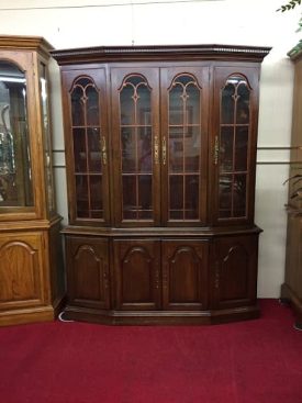 Pennsylvania House China Cabinet with Scroll Work Doors