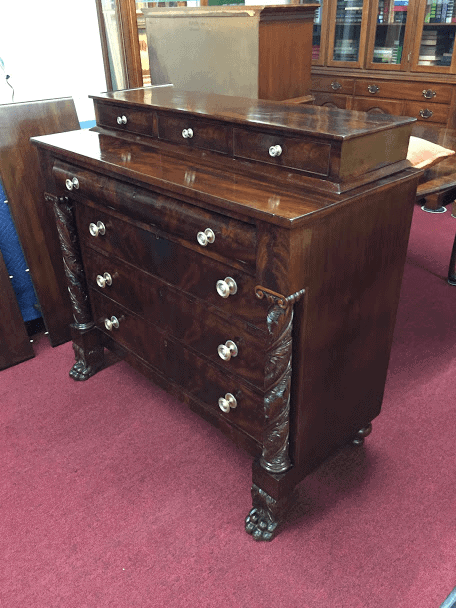Antique Hairy Paw Empire Chest