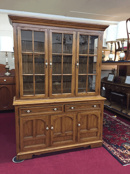 Thomasville Oak Hutch Cabinet