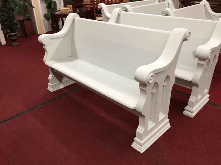 Best Price Antique Church Pews Painted For Sale