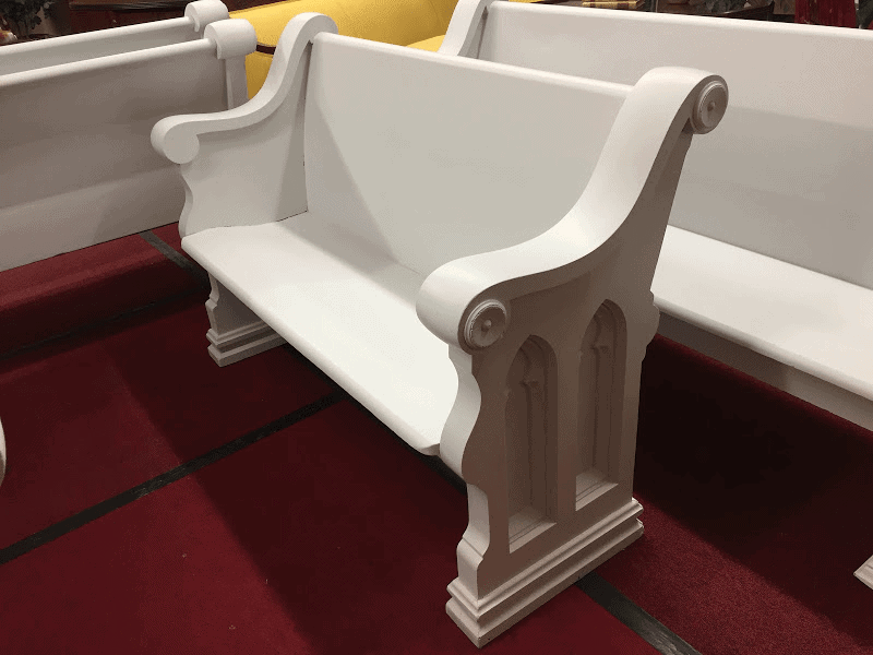 Antique Church Pew - Painted (54")