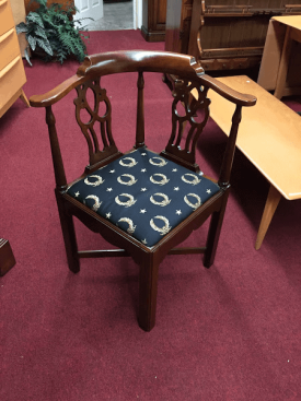 Mahogany Chippendale Corner Chair