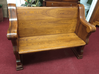 Antique Church Pew - Four Foot Long - Image 3