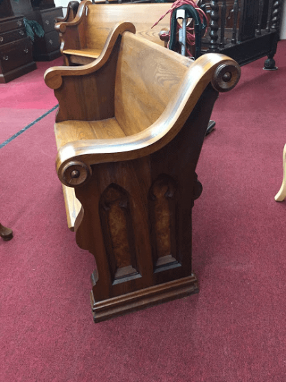 Antique Church Pew - Four Foot Long - Image 4