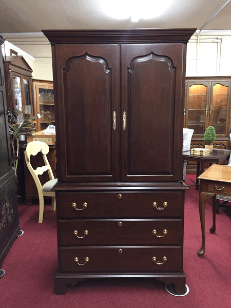 Vintage Harden Furniture Solid Cherry, Solid Cherry Armoire