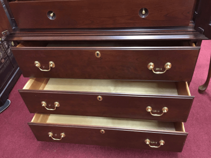 Vintage Harden Furniture, Solid Cherry Wood, Media Armoire - Image 6