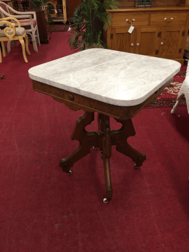 Marble Top Victorian Table