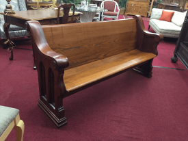 Antique Church Pew - 6 Foot Long