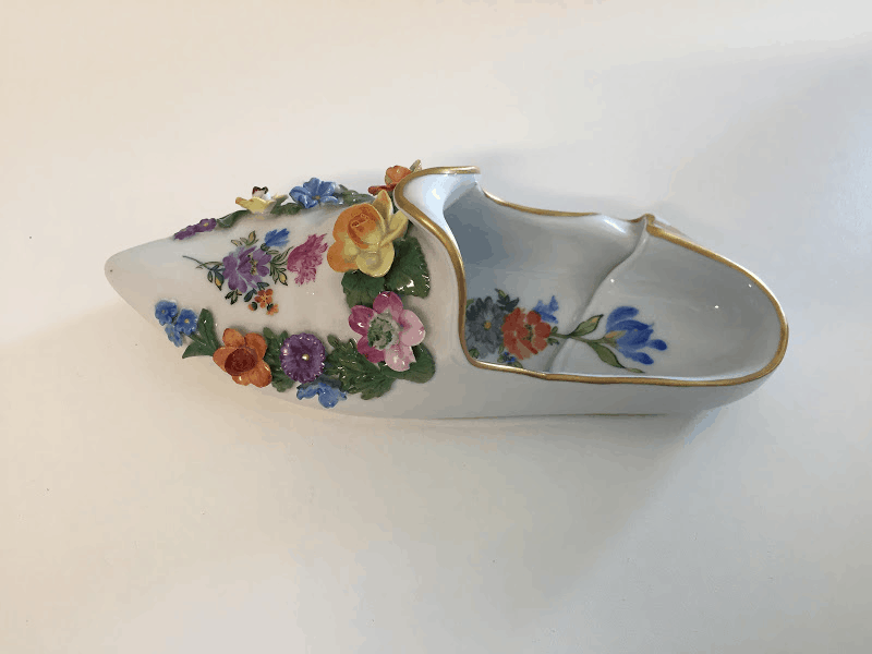 Antique Dresden Shoe