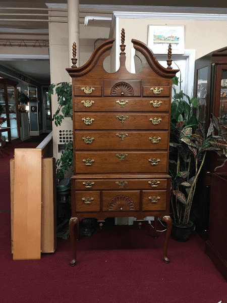 Cherry Chippendale Highboy (Attributed to Councill Craftsmen)