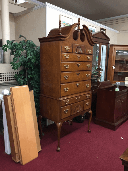 Cherry Chippendale Highboy (Attributed to Councill Craftsmen)