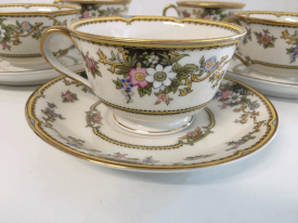 Noritake "cordova" Tea Cups and Saucers