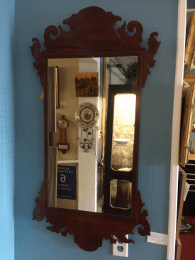 Mahogany Inlaid Chippendale Mirror