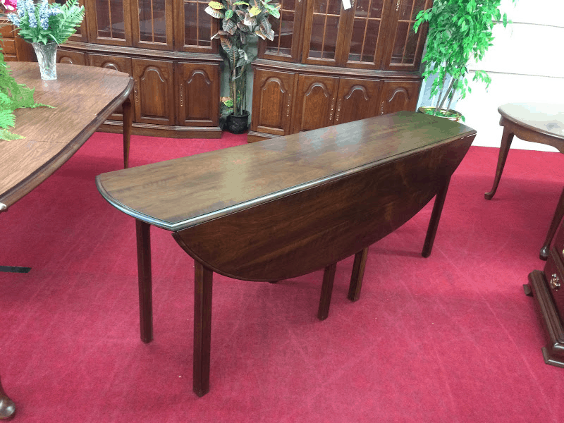 Mahogany Colonial Style Drop Leaf Table