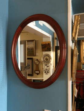 Statton Cherry Oval Mirror