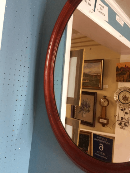 Statton Cherry Oval Mirror