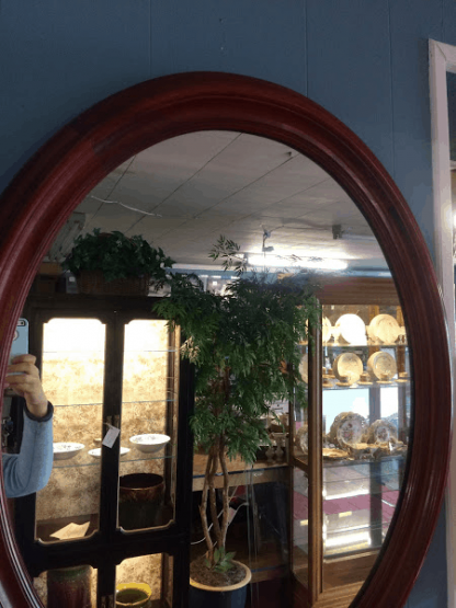 Vintage Oval Mirror, Statton Furniture - Image 6