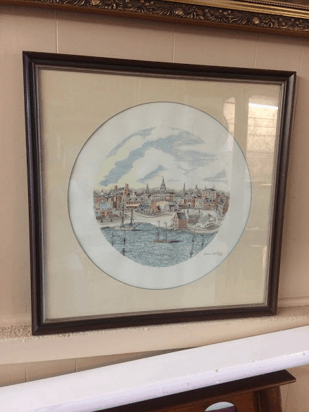 Vintage Annapolis Artwork - Framed and Signed
