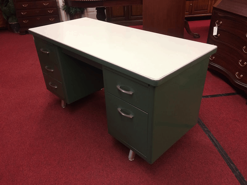 Industrial Vintage Desk - Mid Century Modern Metal Desk