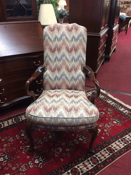 Vintage Flame Stitch Arm Chair
