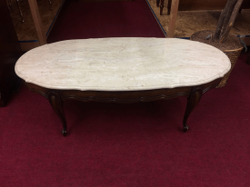 Vintage Hammary Faux Marble Top Coffee Table