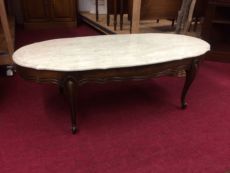Vintage Hammary Faux Marble Top Coffee Table