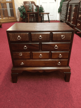 Vintage Mahogany Apothecary Style Chest