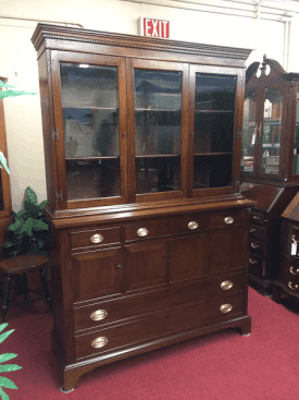 Vintage Craftique Mahogany China Cabinet