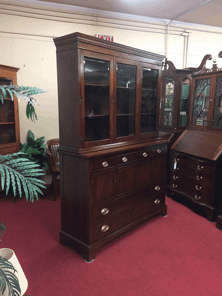 Vintage Craftique Mahogany China Cabinet