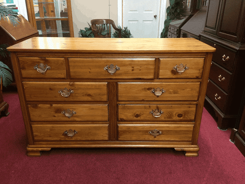 Vintage Rustic Knotty Pine Dresser