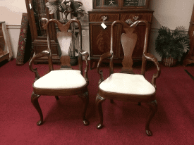 Hickory Chair Mahogany Arm Chairs - the Pair