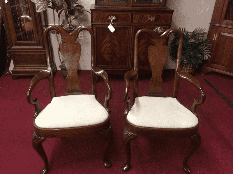 Hickory Chair Mahogany Arm Chairs - the Pair