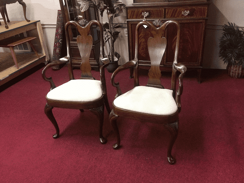 Hickory Chair Mahogany Arm Chairs - The Pair