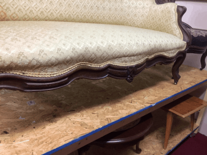 Antique Sofa, Victorian Furniture, Old Settee - Image 5
