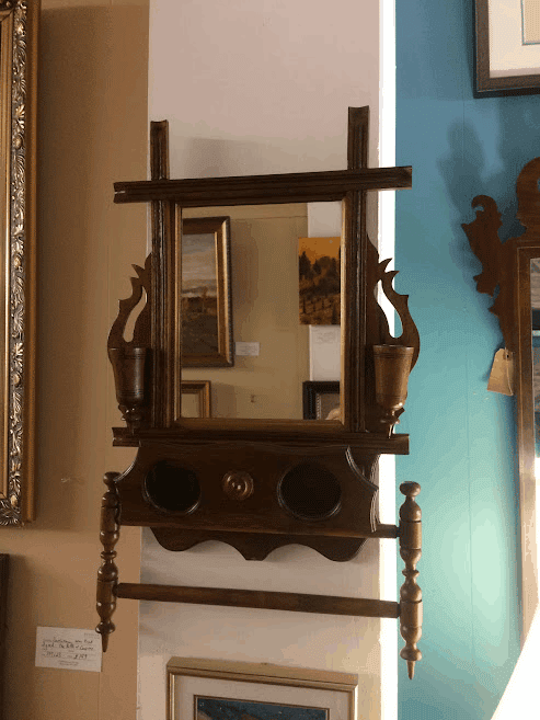 Antique Victorian Shaving Mirror