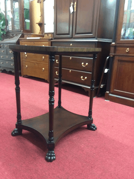 Vintage Mahogany Stand, Claw Foot Table