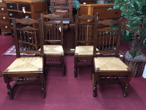 Rush Seat Chairs, Country French Chairs