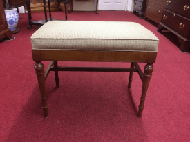 Vintage Cherry Stool, Vanity Bench