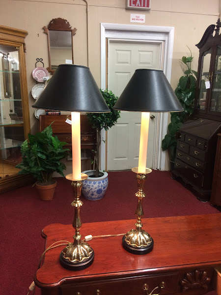 Candlestick Lamps, Tall Brass Lamps