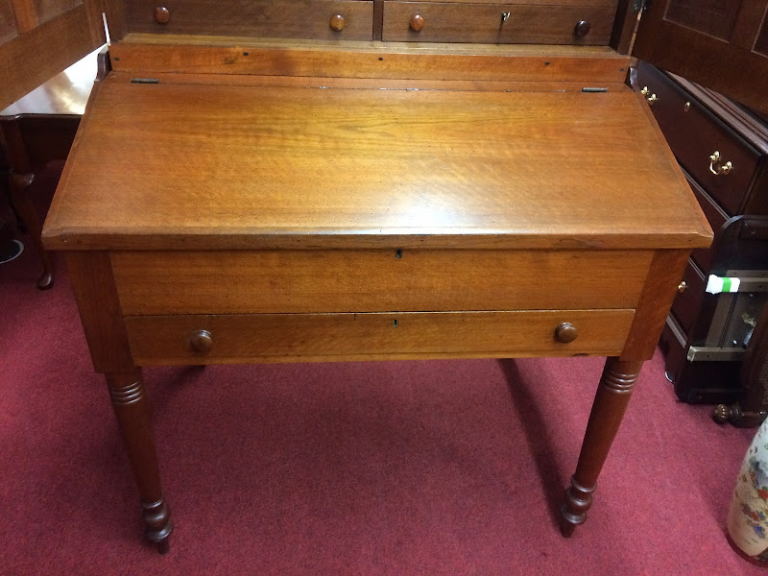 Best Price Antique School Masters Desk, New England For Sale