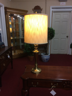 Trophy Style Brass Lamp with Shade