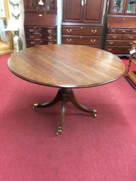 Vintage Round Dining Table, Attributed to Statton Furniture