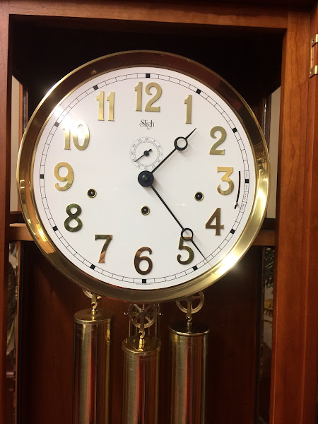 Mission Style Grandfather Clock, Sligh Clock