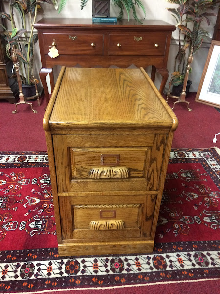 Vintage Oak Filing Cabinet
